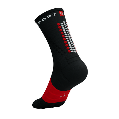 Tất chạy Trail Compressport Ultra Trail Socks v2.0 - Đen/Đỏ (Black/Red)