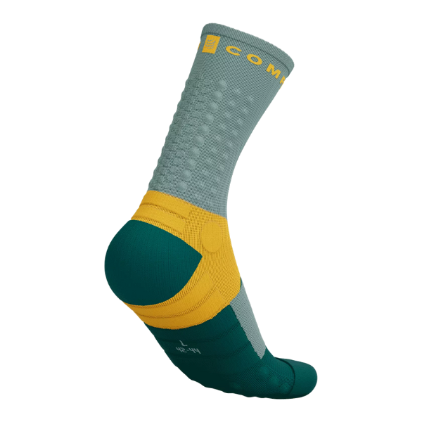 Tất chạy Trail Compressport Unisex's Ultra Trail Socks v2.0 - Slate Grey/Saffron