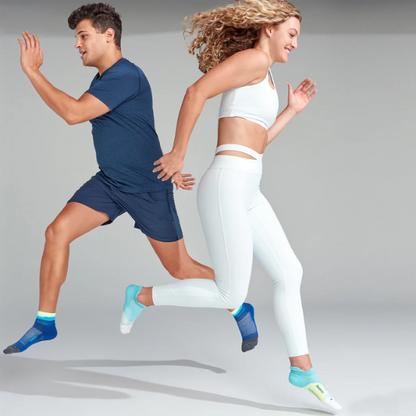 Tất chạy bộ Feetures Elite Light Cushion No Show Tab - Xanh (Aqua Surf)