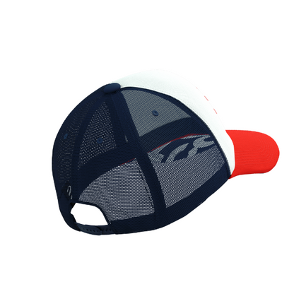 Mũ chạy bộ Compressport Trucker Cap - Sugar/Blues