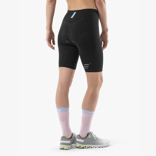 Quần ba môn Nữ Compressport Tri Under Control Short - Đen (Black)
