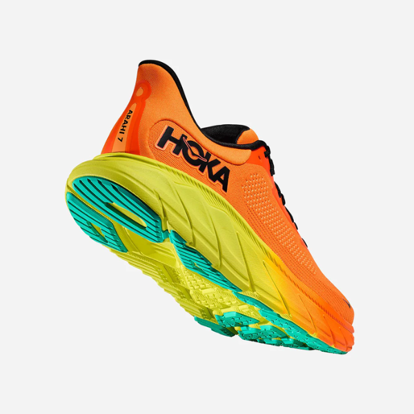 Giày chạy bộ Nam HOKA Arahi 7 - Cam (Tanger/BLK)
