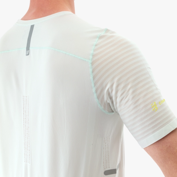 Áo chạy bộ Nam Compressport Pro Racing SS Tshirt - Ice Flow