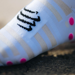 Compressport Aero Socks - White/Safe Yellow/Neo Pink