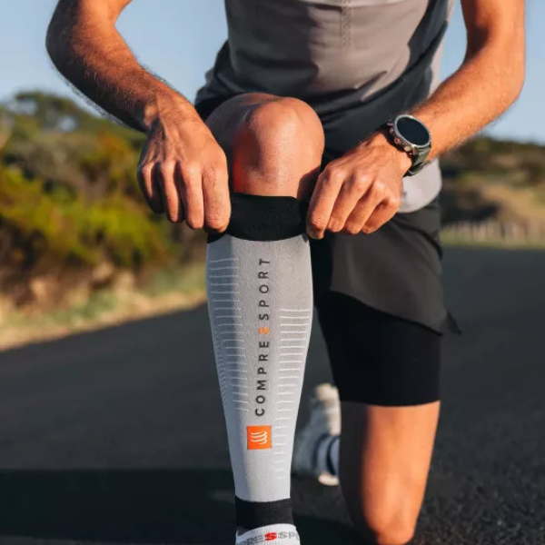 Băng bảo vệ bắp chân Compressport Calf Sleeves R2 3.0 - Xám (Grey Melange)