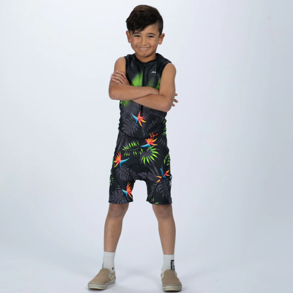 Đồ ba môn trẻ em Zoot Youth Tri Racesuit - Xanh (Tropical Magic Green)