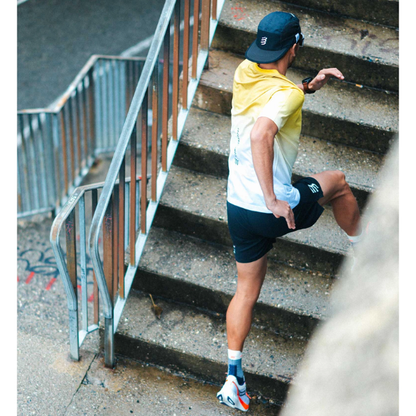 Áo Chạy Bộ Nam Compressport Performance SS Tshirt - Vàng/Xám (Ceylon Yellow/Grey Dawn)