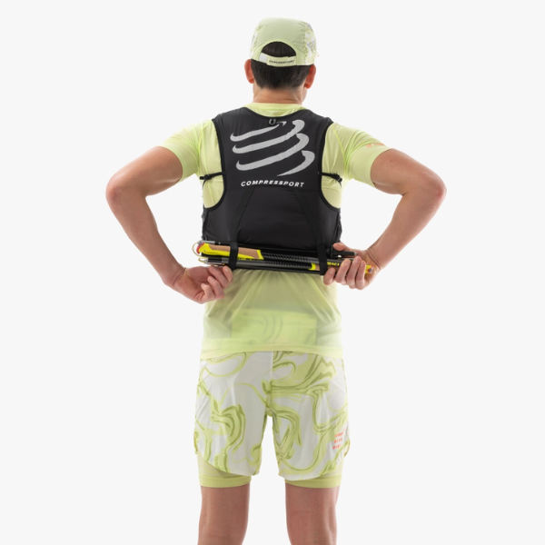 Vest chạy bộ Compressport UltRun Evo 10 - Đen (Black)