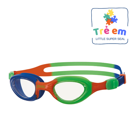 Kính Bơi Trẻ Em Zoggs Super Seal - Orange Green/Clear