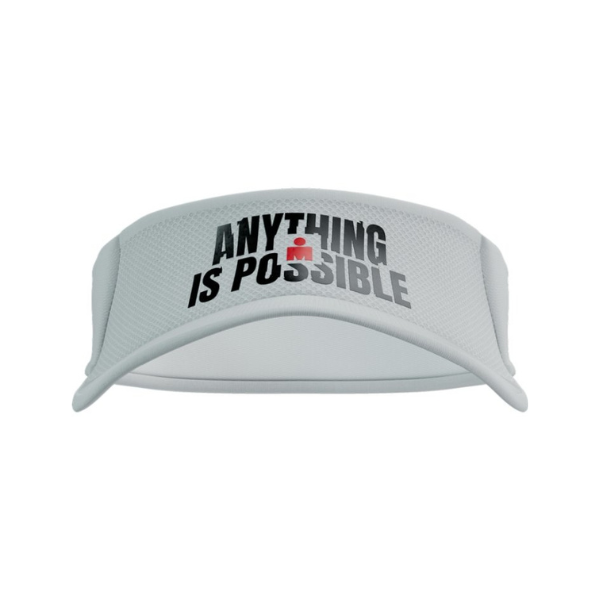 Mũ chạy bộ Compressport Visor Ultralight IRONMAN - Trắng (White)