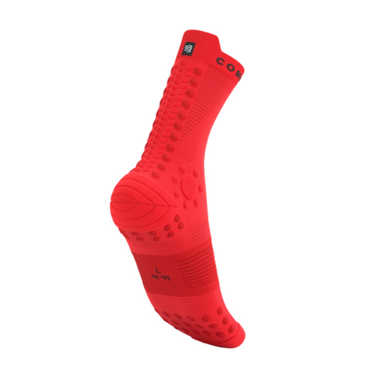 Tất chạy Trail Compressport Unisex's Pro Racing Socks v4.0 Trail - Đỏ/Đen (Fluo Red/Black)
