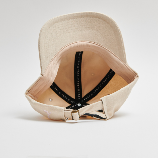 Nón VAGA Washed Cotton Lifestyle Cap - Vàng Pastel (Washed Sand/Navy Blue)