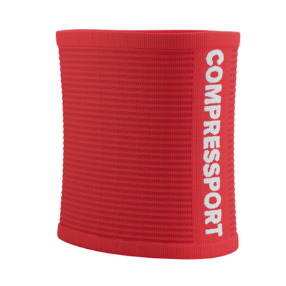 Băng bảo vệ cổ tay Compressport Unisex's Sweatbands 3D.Dots - Đỏ (Fluo Red)