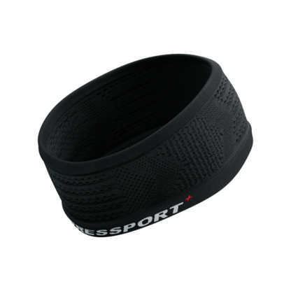 Băng đô thể thao Compressport Unisex's Headband On/Off - Đen (Black/White)