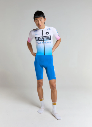 Áo đạp xe Nam Black Sheep Aero SS Jersey - Future Candy Blue