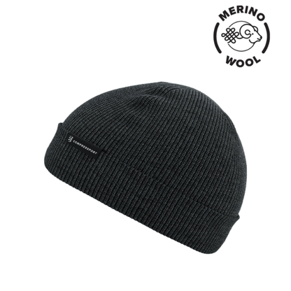Mũ len Compressport Beanie - Xám (Raven)