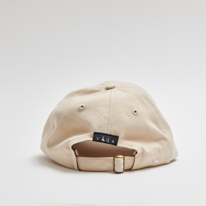 Nón VAGA Washed Cotton Lifestyle Cap - Vàng Pastel (Washed Sand/Navy Blue)