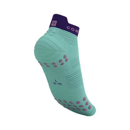 Tất chạy bộ Compressport Unisex's Pro Racing Socks v4.0 Run Low - Shell Blue/Purple