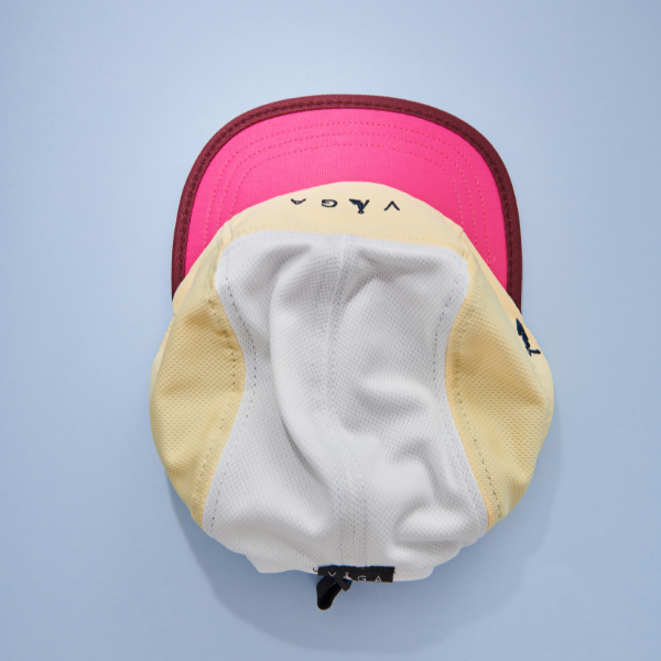 Nón VAGA - Club Cap - Poster Pink/Pale Yellow/White/Bordo