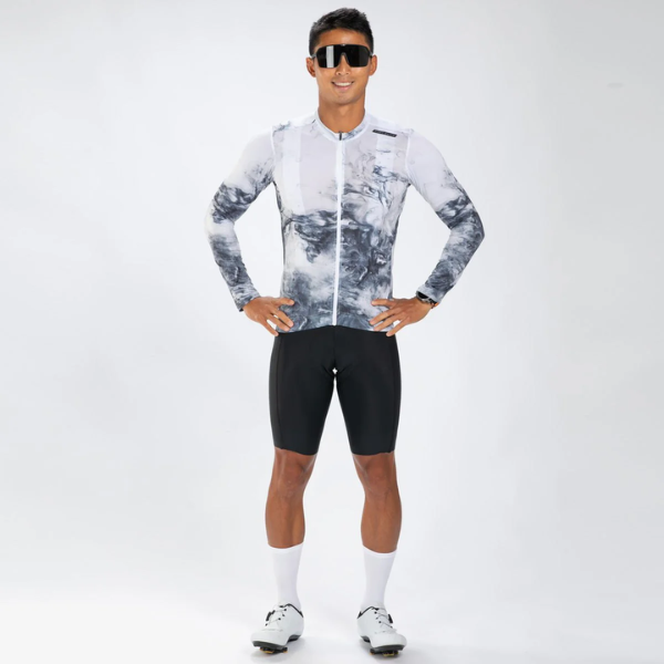 Áo đạp xe Nam Zoot Men's Elite Cycle LS Aero Jersey - Vapor White