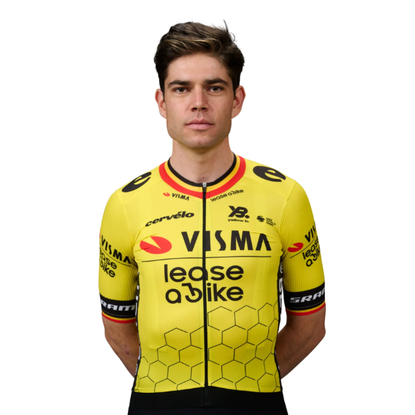 Áo đạp xe Nam Jersey SS Men Former Belgium Champion 2025 - Team Visma | Lease A Bike