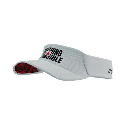 Mũ chạy bộ Compressport Visor Ultralight IRONMAN - Trắng (White)
