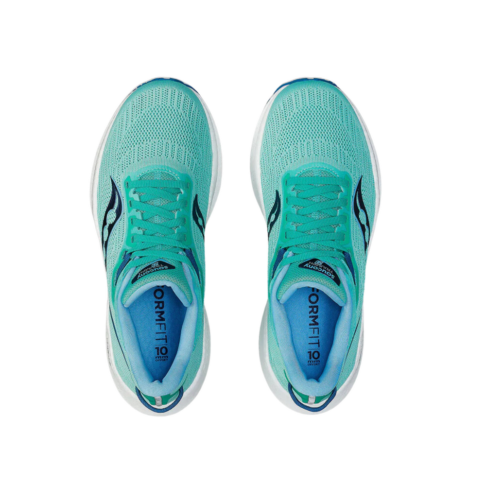 Saucony Women's TRIUMPH 21 - MINT/NAVY