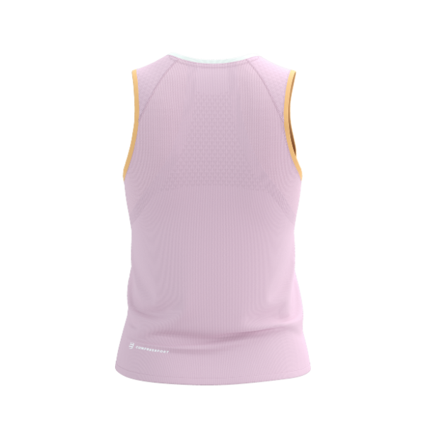 Áo chạy Trail Nữ Compressport Trail Racing Tank - Hồng/Cam (Roseate)