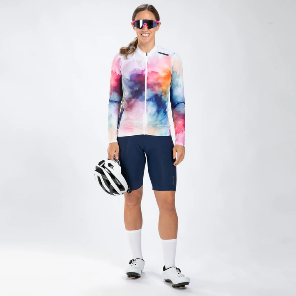 Áo đạp xe Nữ Zoot Women's Elite Cycle LS Aero Jersey - Chromoflow
