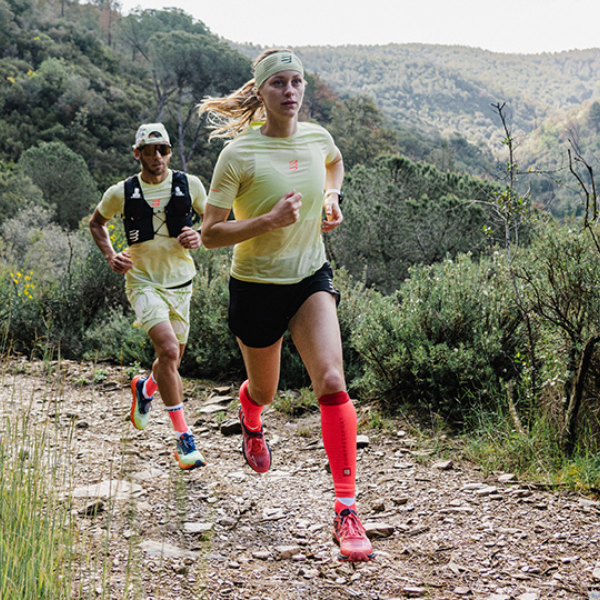 Băng bảo vệ bắp chân Compressport Calf Sleeves R2 3.0 - Đỏ/Trắng (Fluo Red/White Refl)