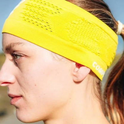 Băng đô thể thao Compressport Headband On/Off - Vàng (Green Shee)
