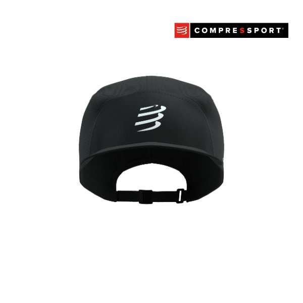 Mũ Chạy Bộ Compressport 5 Panel Light Cap - Đen (Black)