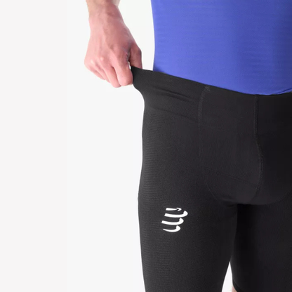 Quần bó cơ Nam Compressport Men's Run Under Control Short - Đen (Black)