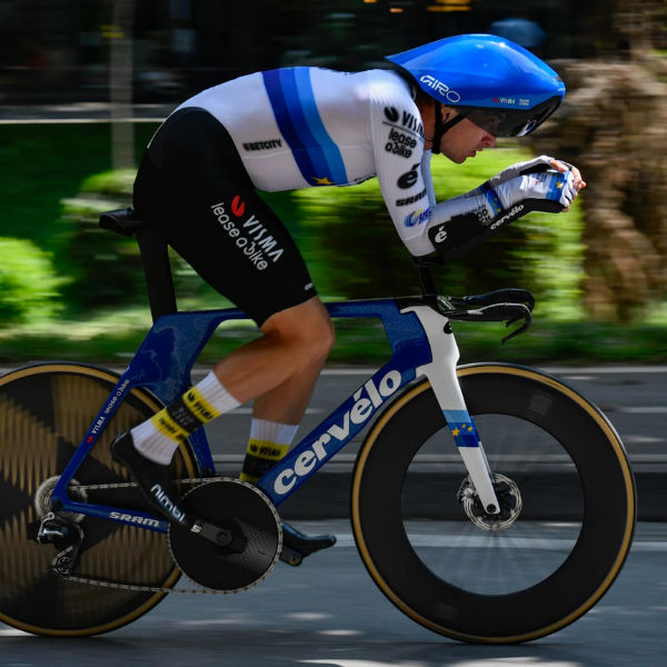 Áo đạp xe Nam Jersey SS Men European Champion 2025 - Team Visma | Lease A Bike