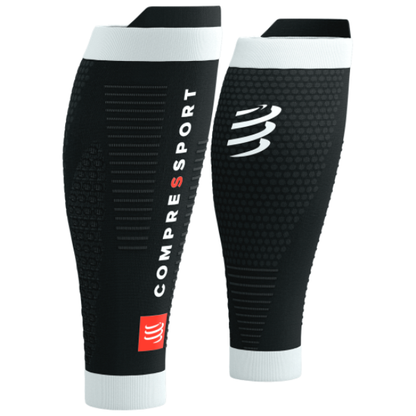 Băng bảo vệ bắp chân Compressport Calf Sleeves R2 3.0 - Đen/Trắng (Black/White)