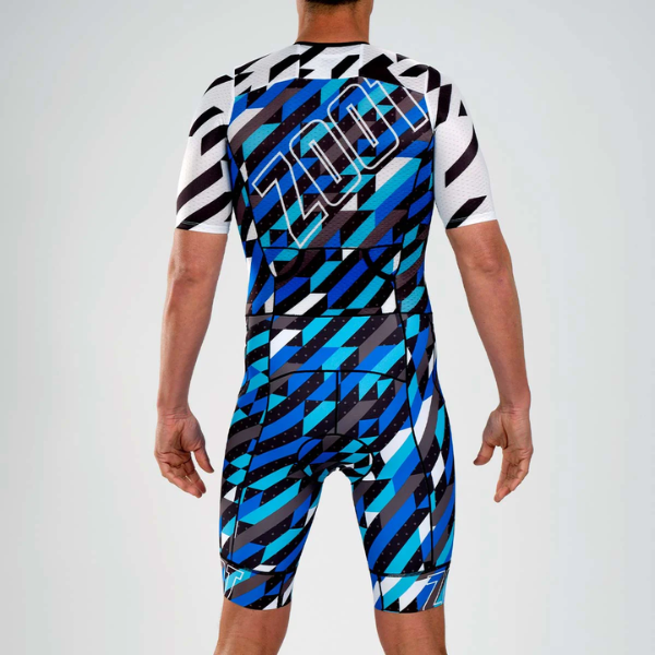 Đồ Ba môn Nam Zoot Tri Fullzip Racesuit - Xanh biển (Unbreakable)