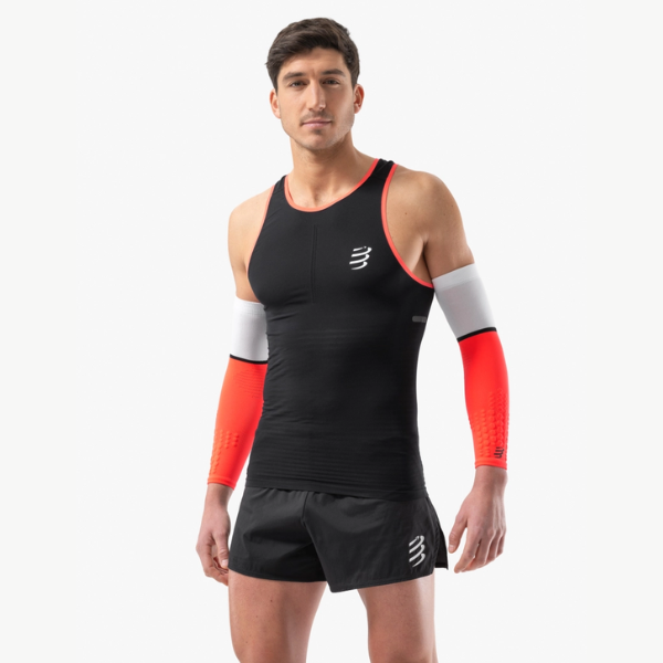 Áo chạy bộ Nam Compressport Pro Racing Singlet - Đen (Black)