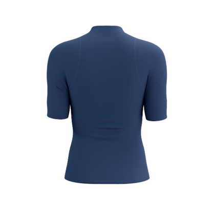 Áo chạy Trail Nữ Compressport Trail Postural SS Top - Xanh (Indigo Blue)