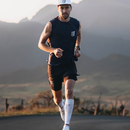 Băng bảo vệ bắp chân Compressport Calf Sleeves R2 Oxygen - Trắng (White/Neble Grey)