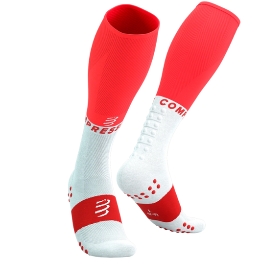 Tất chạy bộ Compressport Full Socks Oxygen - Đỏ (Fluo Red)