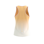 Áo chạy bộ Nữ Compressport Performance Singlet - Trắng/Cam (Buff Orange)