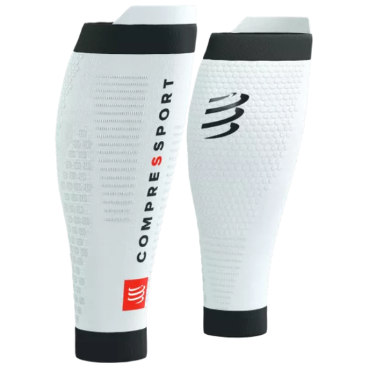 Băng bảo vệ bắp chân Compressport Calf Sleeves R2 3.0 - Trắng (White/Black)