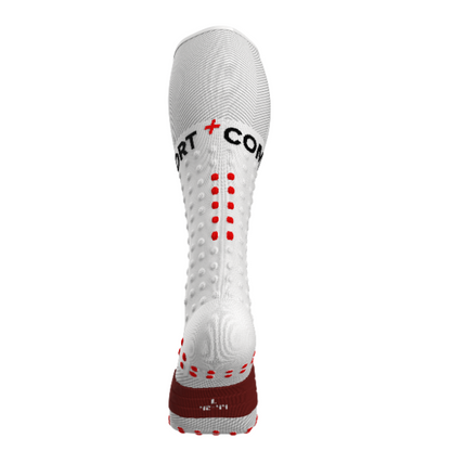 Tất chạy bộ Compressport Full Socks Run - Trắng (White)