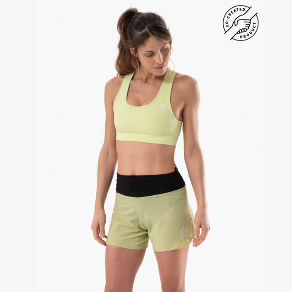 Áo Ba chạy bộ Nữ Compressport Feelfree Seamless Bra - Xanh Lime (Shadow Lime)