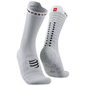 Tất đạp xe Compressport Pro Racing Socks V4.0 Ultralight Bike - Trắng/Đen (White/Black)