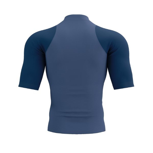 Áo chạy Trail Nam Compressport Trail Racing Postural SS Top - Xanh (Indigo/Blues)