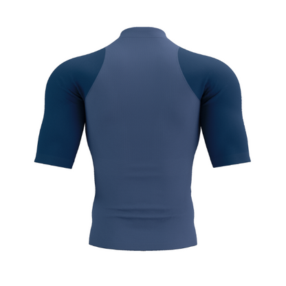 Áo chạy Trail Nam Compressport Trail Racing Postural SS Top - Xanh (Indigo/Blues)