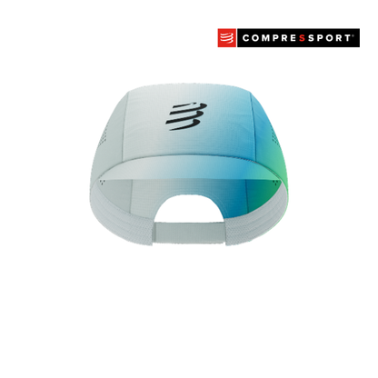 Mũ Chạy Bộ Compressport Pro Racing Cap - Star White/Blue Green