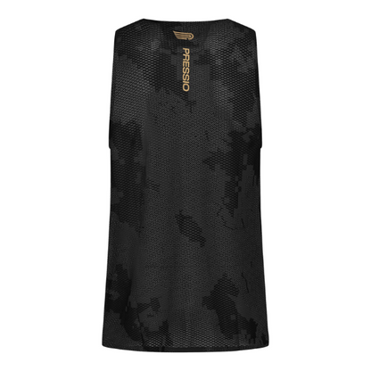 Áo chạy bộ Nam Pressio Elite S/S Top - Đen Camo (Black Camo)