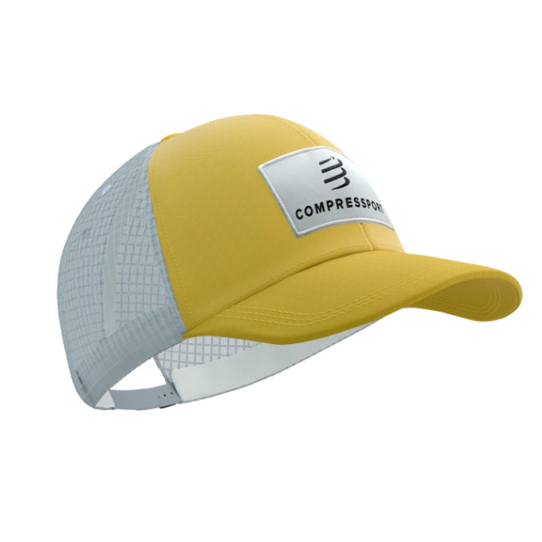 Mũ chạy bộ Compressport Trucker Cap 6P - Xám/Vàng (Grey Dawn/Ceylon Yellow)